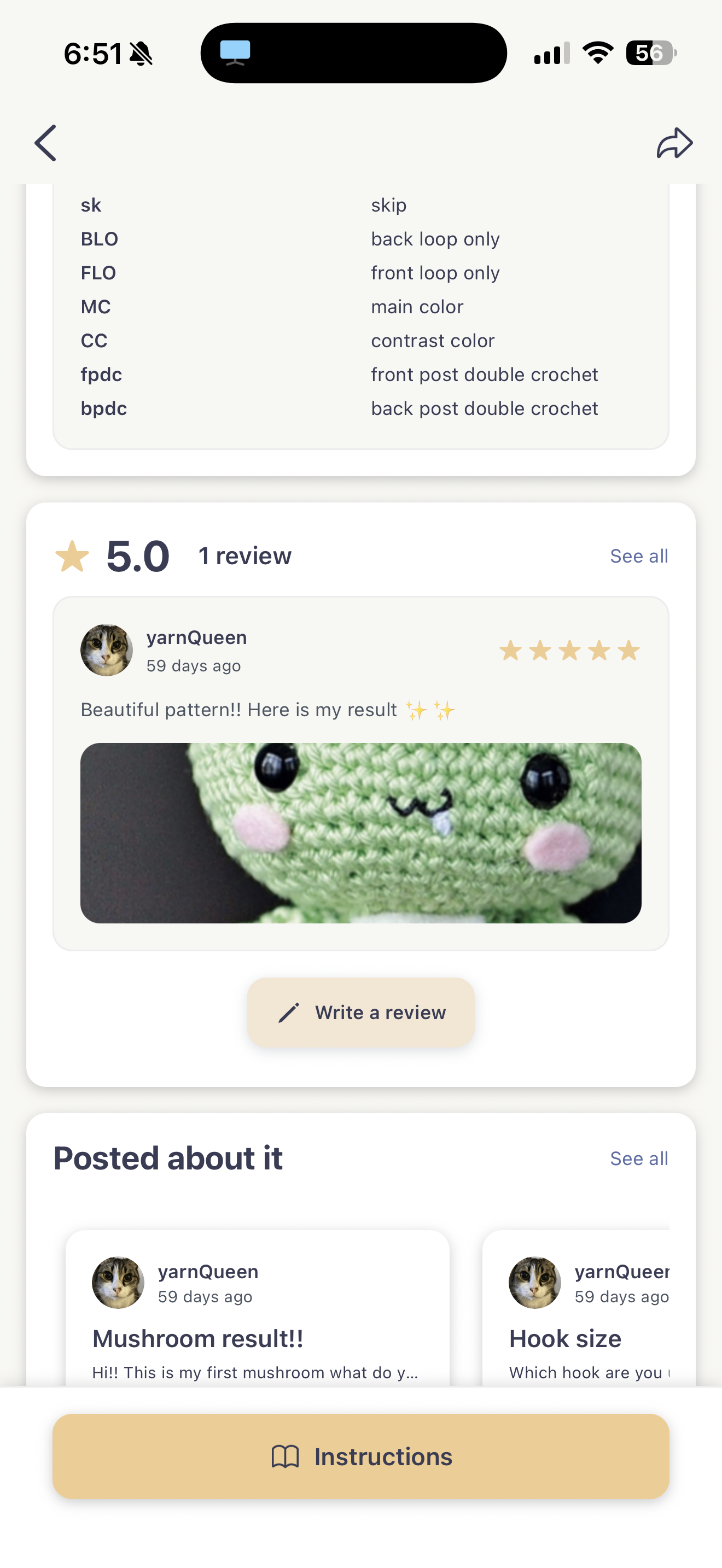 Pattern reviews